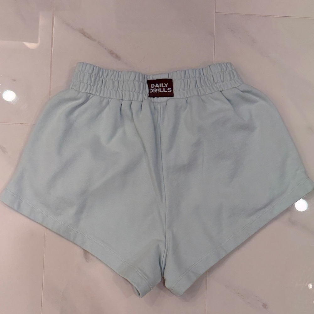 NWT Daily Drills X Revolve Sky Blue Athletic Shorts